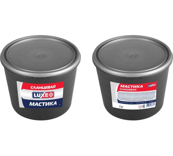Мастика сланцевая LUXE А/к 2кг ведро 30489