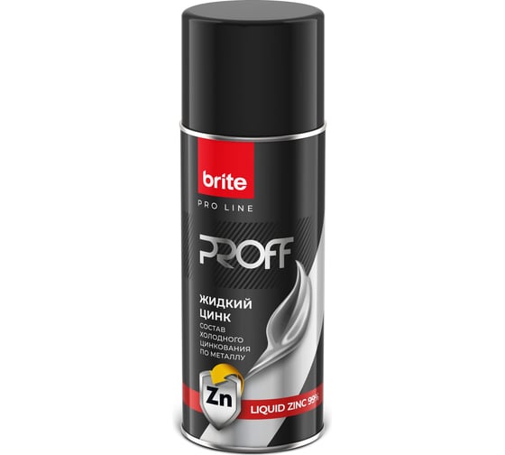 Состав холодного цинкования BRITE PROFESSIONAL, аэрозоль 0,52 л О07327