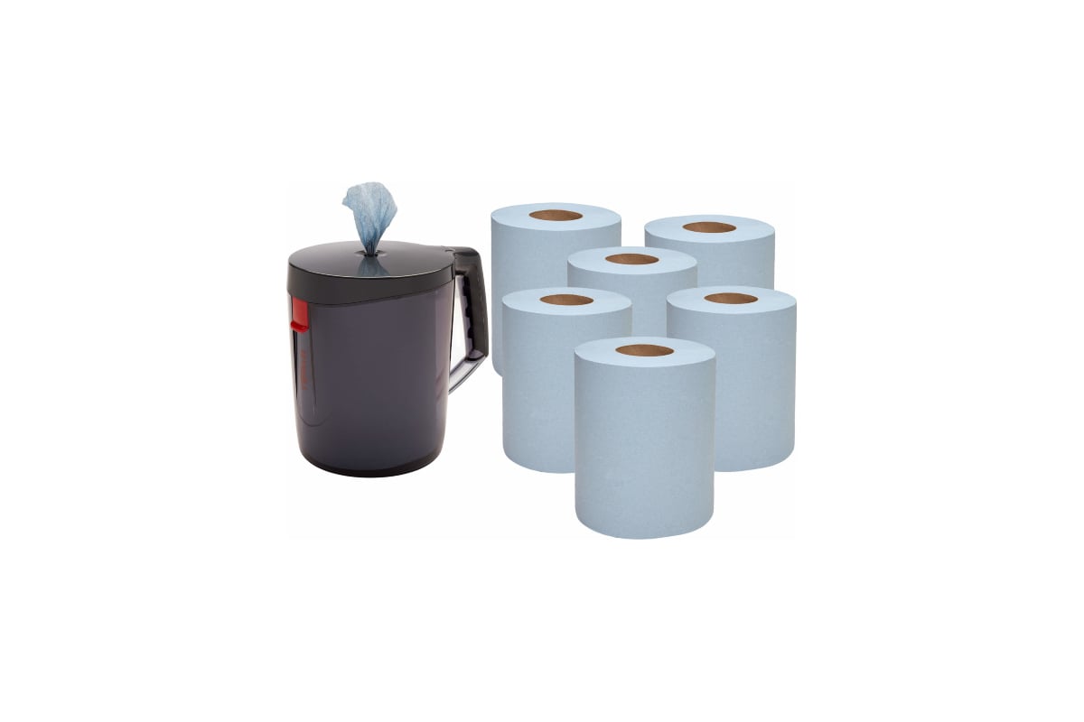 Rotolo Di Panni Salviette Kimberly Clark WypAll 6220 Reach Airflex Blu - 280 Fogli - 3