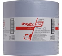Протирочные салфетки Kimberly-Clark WypAll L30 ULTRA большой рулон, синий 7359