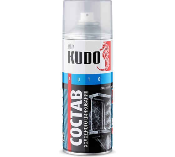 Состав холодного цинкования KUDO 1K грунт цинконаполненный 520 мл KU-2302
