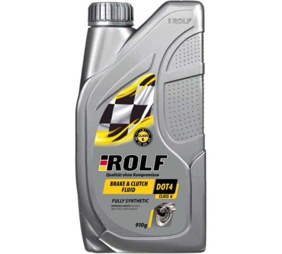 Жидкость тормозная Rolf Brake&Clutch Fluid DOT-4 CLASS 6 910г 323133