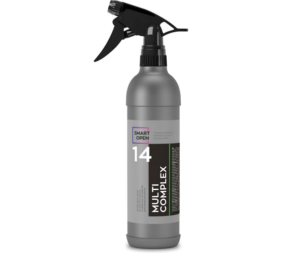 Универсальное средство для химчистки, очиститель интерьера салона автомобиля, очиститель салона 14 Multicomplex, 0,5 л Smart Open 151405