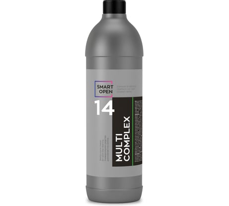 Универсальное средство для химчистки салона автомобиля, очиститель интерьера 14 Multicomplex, 1 л Smart Open 15141