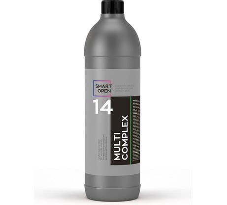Универсальное средство для химчистки салона автомобиля, очиститель интерьера 14 Multicomplex, 1 л Smart Open 15141