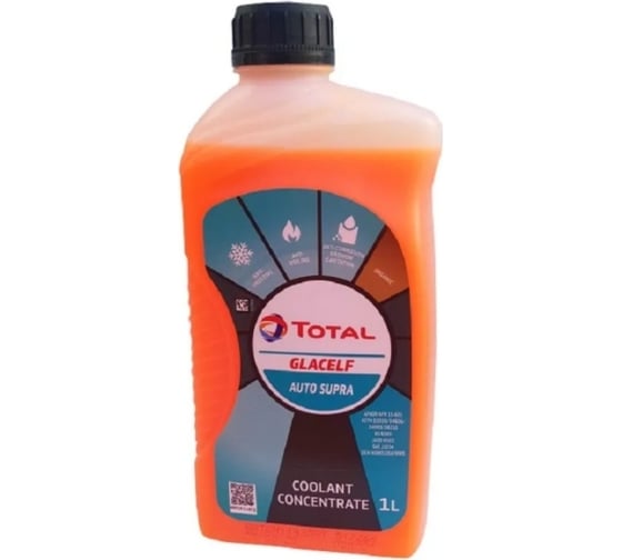 Охлаждающая жидкость для автомобиля TOTAL GLACELF AUTO SUPRA концентрат, 1 л 213781