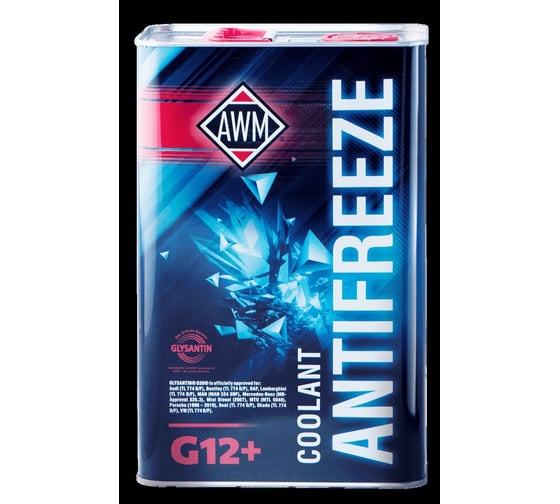Антифриз AWM 2+ Ready Mix G-12, 1 л в мет.канистре 430208036