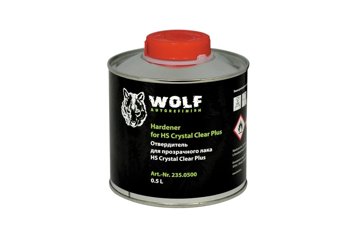 Отвердитель для лака WOLF HS Crystal Clear Plus, 0.5л 8735 235.0500 -  выгодная цена, отзывы, характеристики, фото - купить в Москве и РФ