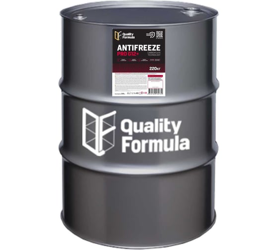 Антифриз концентрат Quality Formula ANTIFREEZE QF PRO G12+, 220 кг 430110216
