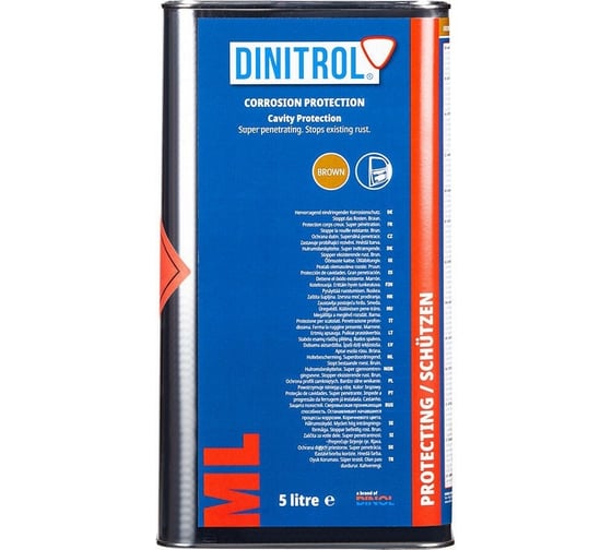 Антикор для скрытых полостей Dinitrol ML, 5 л банка 11068