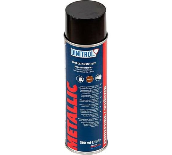 Антикор для днища Dinitrol Metallic аэрозоль, 500мл 11153