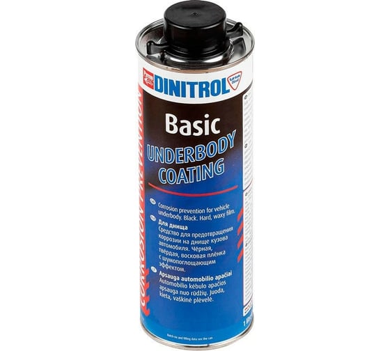 Антикор для днища Dinitrol BASIC Underbody, евробаллон 1л 1154513