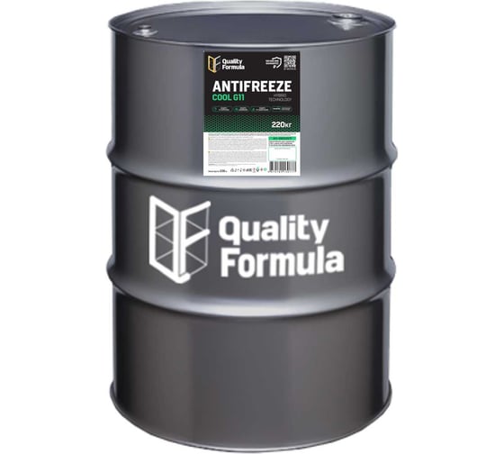 Антифриз Quality Formula ANTIFREEZE QF COOL G11 Concentrate, 220кг 430110218