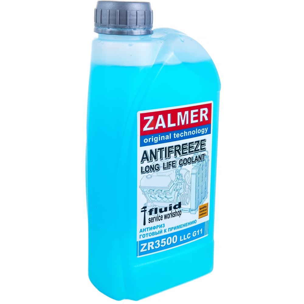 Антифриз ZALMER Antifreeze ZR3500 LLC G11 синий -35С, 1кг ZR35L001 ...