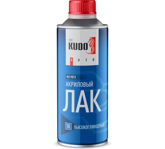 Лак автомобильный акриловый KUDO 1К глянцевый, 500 мл KU-9011
