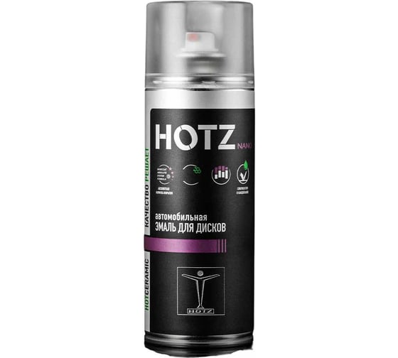 Краска для дисков автомобильных HOTZ Белая глянцевая, Комплект - 12 шт 7693731000062