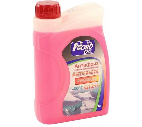 Антифриз NORD OIL ANTIFREEZE Premium G12++ красный (-40) 1 кг NRA124