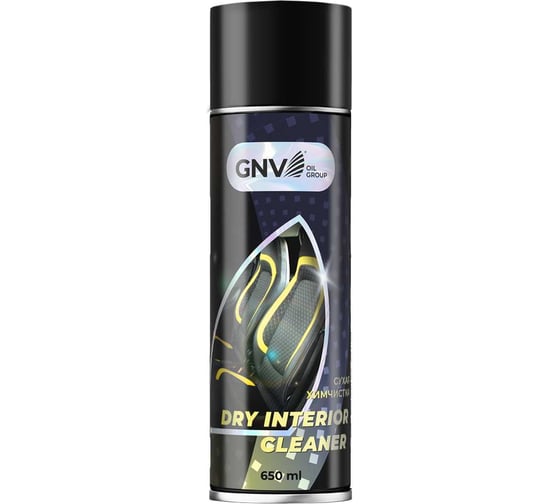Очиститель салона GNV Dry Interior Cleaner сухая химчистка, аэрозоль, 650 мл GDI9341290080087800650