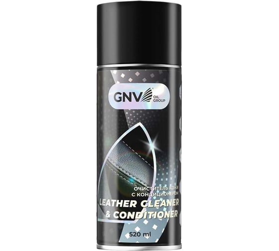 Очиститель кожи с кондиционером GNV Leather Cleaner&Conditioner аэрозоль, 520 мл GLC9361300080088000520