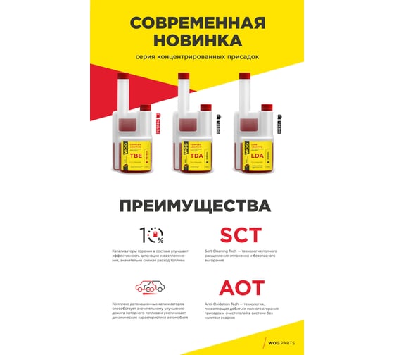 Комплексная высококонцентрированная TDA-присадка WOG WGC0555