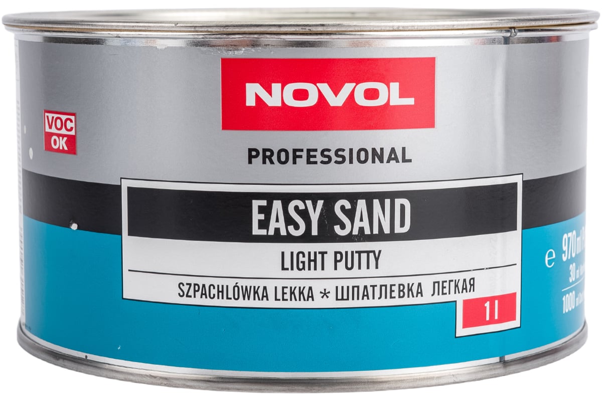 Шпатлёвка Novol easy sand лёгкая 1 л