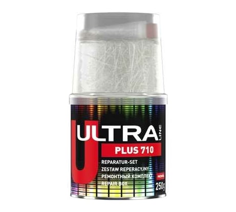 Набор для ремонта пластика NOVOL ULTRA PLUS 710 шпатлевка+стекломат+отвердитель 91108