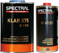 Акриловый лак NOVOL SPECTRAL KLAR 575 2К прозрачный, 2+1, банка 1 л, с отвердителем 0.5 л 88001