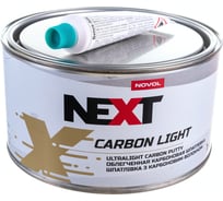 Шпатлевка NOVOL CARBON LIGHT с карбоном и стекловолокном, облегченная, банка 1 л, с отвердителем 90952