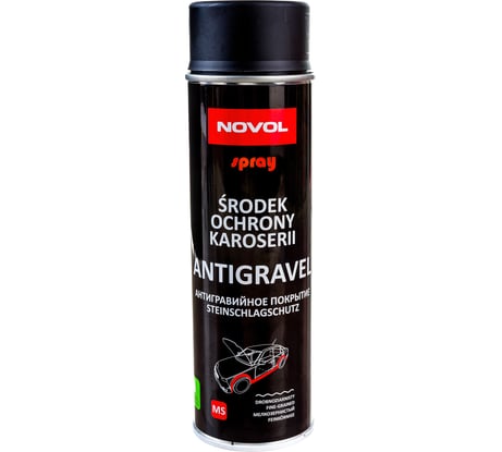 Антигравий Novol HS GRAVIT 600 черный аэрозоль, 0.5 л 34202