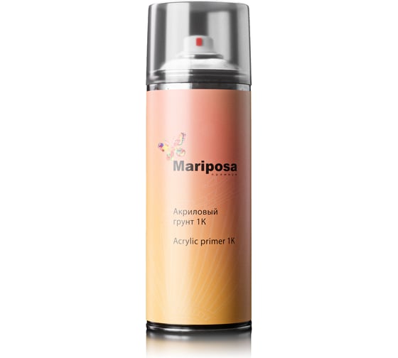 Грунтовка для автомобиля 1К, Выравнивающий, Серый, аэрозоль MARIPOSA 520 мл 4673755213627