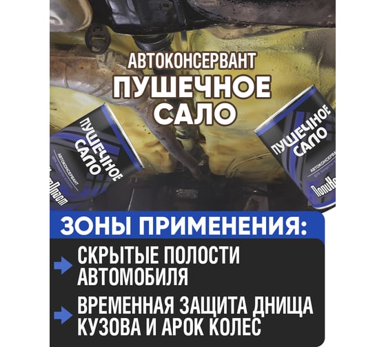 Автоконсервант ПолиКомПласт ПушСало, жест.банка 0,7 кг РТ187027