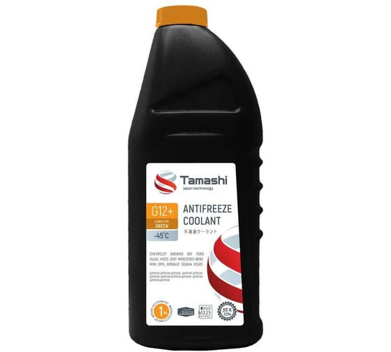 Антифриз Tamashi Profi Long Life G12+ Yellow -45 °C, желтый, готовый к применению, 1 кг ANTY1