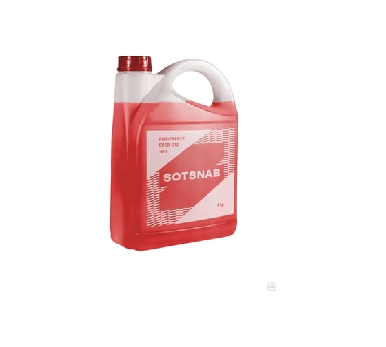 Антифриз SotSnab G12 суперконцентрат (красный), 5кг АНТG12кр-СК.5