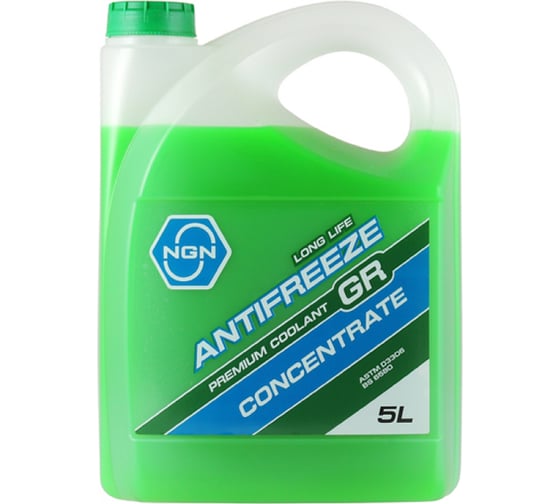 Антифриз NGN GR (GREEN) ANTIFREEZE, 5 л V172485321