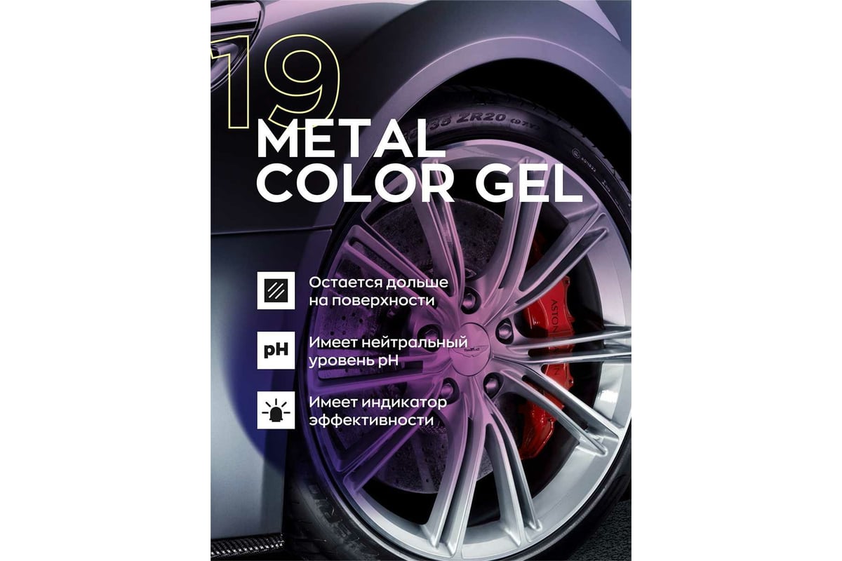 Очиститель дисков авто Smart Open 19 METAL COLOR GEL гелеобразный, 0.5 л  151905