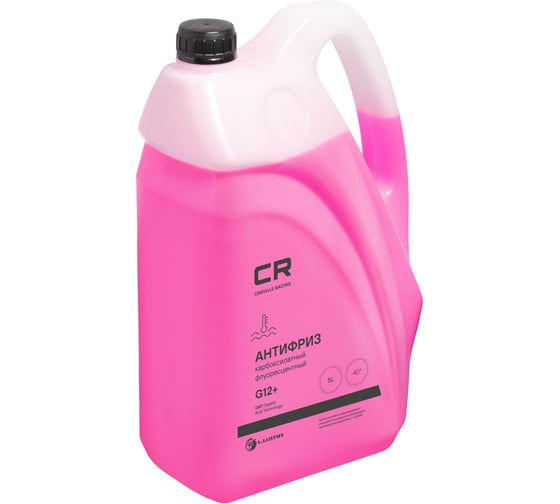 Антифриз CARVILLE RACING CR карбоксилатный флуор. -40С, OAT, G12+, красный, готовый, 5 л/5.37 кг L2018208