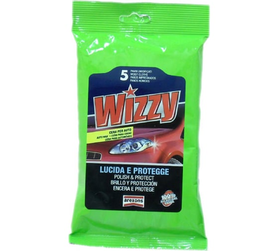 Салфетки для чистки и полировки кузова автомобиля AREXONS WIZZY High-Protection Wax микрофибра 1918 1
