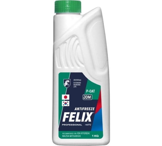 Антифриз FELIX JDM зеленый, 5+1 кг 0206371