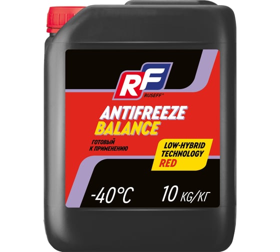Антифриз RUSEFF ANTIFREEZE Balance красный, 10 кг 17485N 1