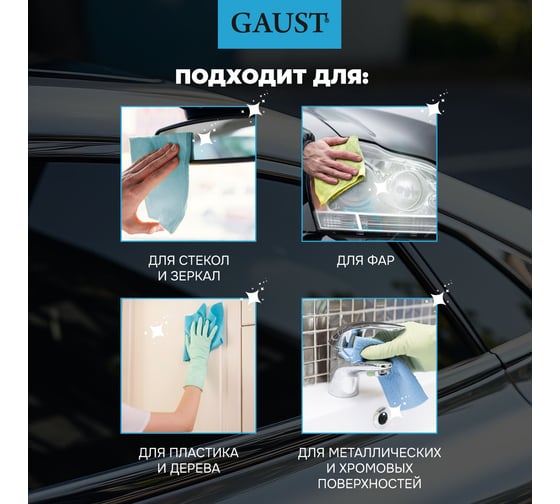 Очиститель стекол и зеркал GAUST 500 мл АХ002