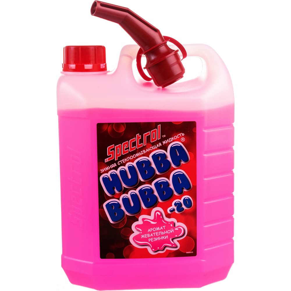 Зимняя стеклоомывающая жидкость Spectrol Hubba Bubba с ароматом жеват.  резинки, - 20С, 4 л 9669 - выгодная цена, отзывы, характеристики, фото -  купить в Москве и РФ