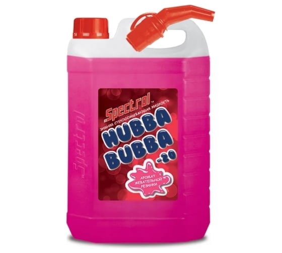 Зимняя стеклоомывающая жидкость Spectrol Hubba Bubba с ароматом жеват. резинки, - 20С, 5 л 9670