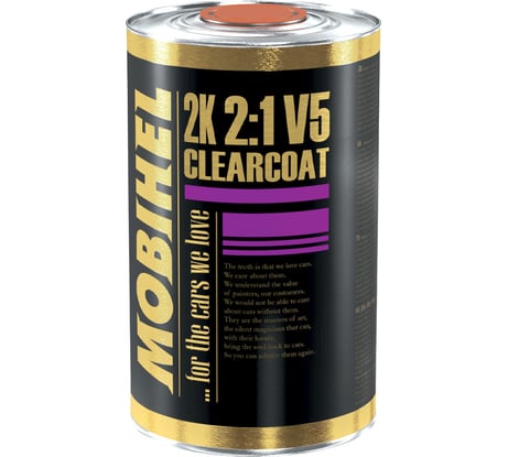 Бесцветный лак MOBIHEL V5 AS 2К HS 2:1, 1 л 40026402