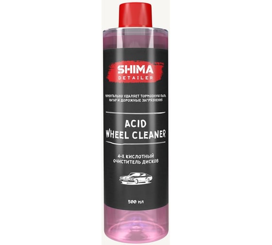 Очиститель дисков SHIMA DETAILER ACID WHEEL CLEANER 4-х кислотный, 500 мл 4603740921787 1