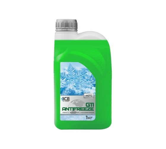 Антифриз ICE CRUIZER зеленый, G11, - 40С, 1кг IC10101 1