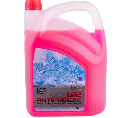 Антифриз ICE CRUIZER красный, G12, -40С, 5 кг IC11504