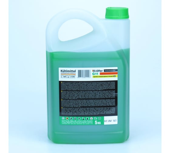 Антифриз Krafter Furth KRAFTER G11, 5кг зеленый 601153