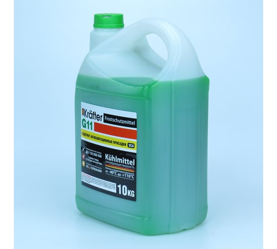 Антифриз Krafter Furth KRAFTER G11, 10кг зеленый 601115