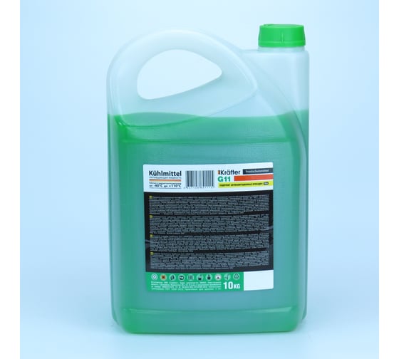 Антифриз Krafter Furth KRAFTER G11, 10кг зеленый 601115