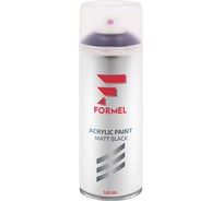 Эмаль Formel черный матовый, 520 мл, аэрозоль FM-4006